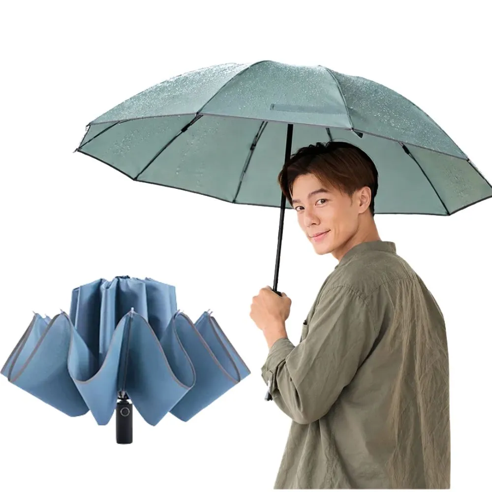 【雨傘王】BigPurple 10骨 反向傘 車用 折疊傘 超抗風傘骨 開車必備 1-2人撐(超值款無維修*)