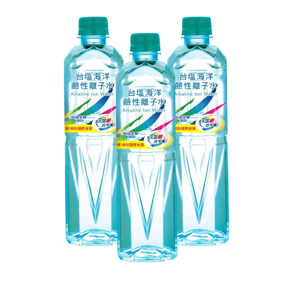 【台鹽】海洋鹼性離子水600mlx3箱(共72入;官方直營)