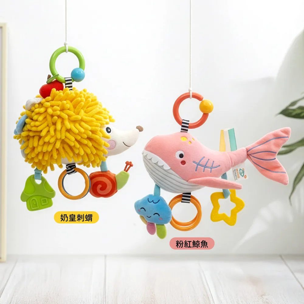 【Ocean Baby】動物安撫音樂拉鈴(嬰兒車拉鈴/床邊音樂鈴/拉鈴/玩具/發條音樂鈴)