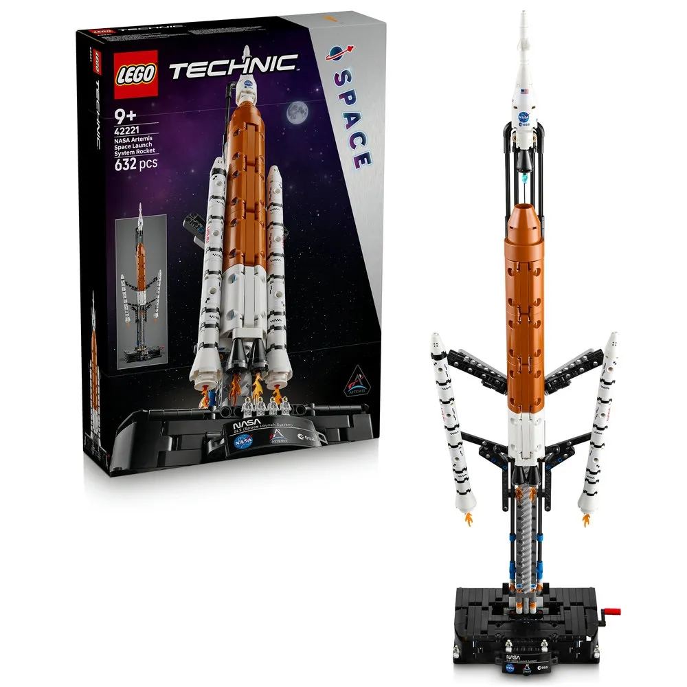【LEGO 樂高】科技系列 42221 NASA Artemis 太空發射系統火箭(太空玩具 居家擺設 積木 玩具)