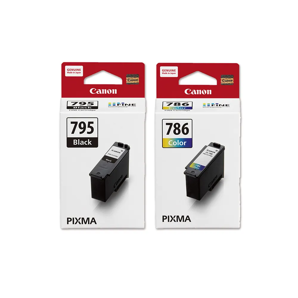 【Canon】官方直營 PG-795+CL-786 原廠標準容量墨水匣組合 (適用機型：TS4070)