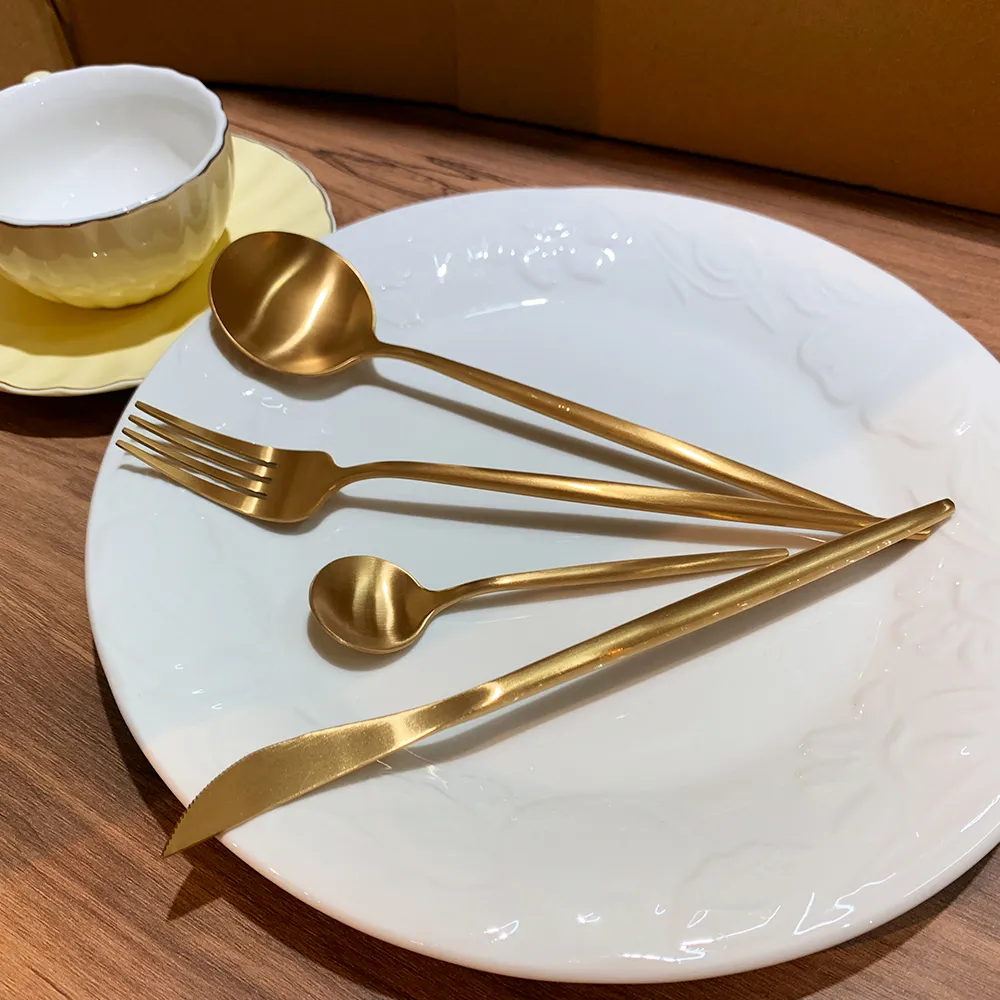 【吉來家】葡萄牙宮廷餐具一套7件組(不鏽鋼刀叉勺 西式餐具 西餐廳+自家用)