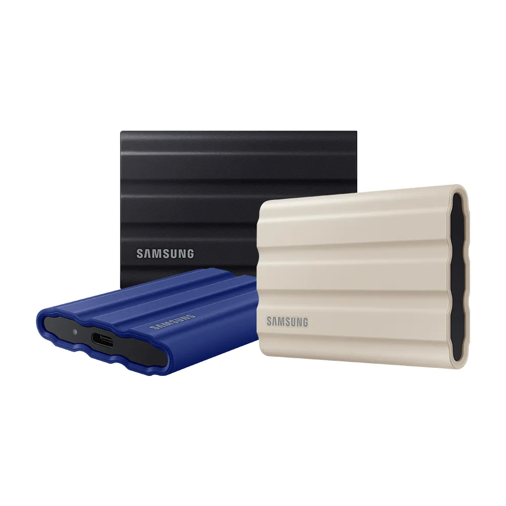 【Samsung 三星】T7 Shield 1TB Type-C外接式ssd固態硬碟(藍)(MU-PE1T0R/WW)(iphone 18適用)