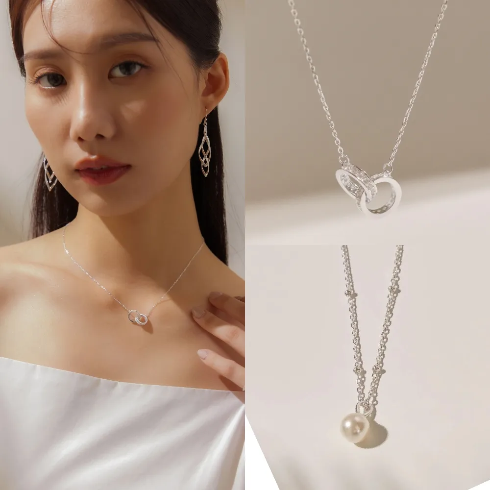 【vacanza】momo精選 925純銀飾品 純銀項鍊 多款任選 均一價$1099(抗過敏 情人節禮物 生日禮物)
