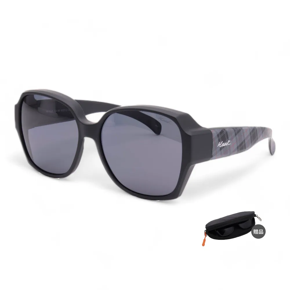 【Hawk 浩客】高質感偏光套鏡 外掛式偏光太陽眼鏡 HK1025 col.96(抗UV 防眩光 墨鏡 釣魚)