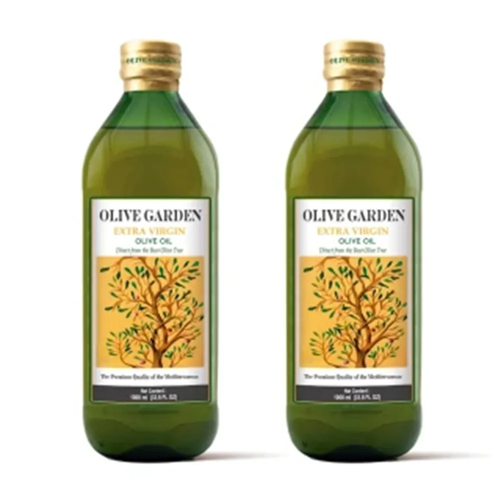 即期品OLIVE GARDEN 橄欖莊園 歐洲特級冷壓初榨橄欖油 1Lx2瓶(可生飲/出廠酸價0.25%)