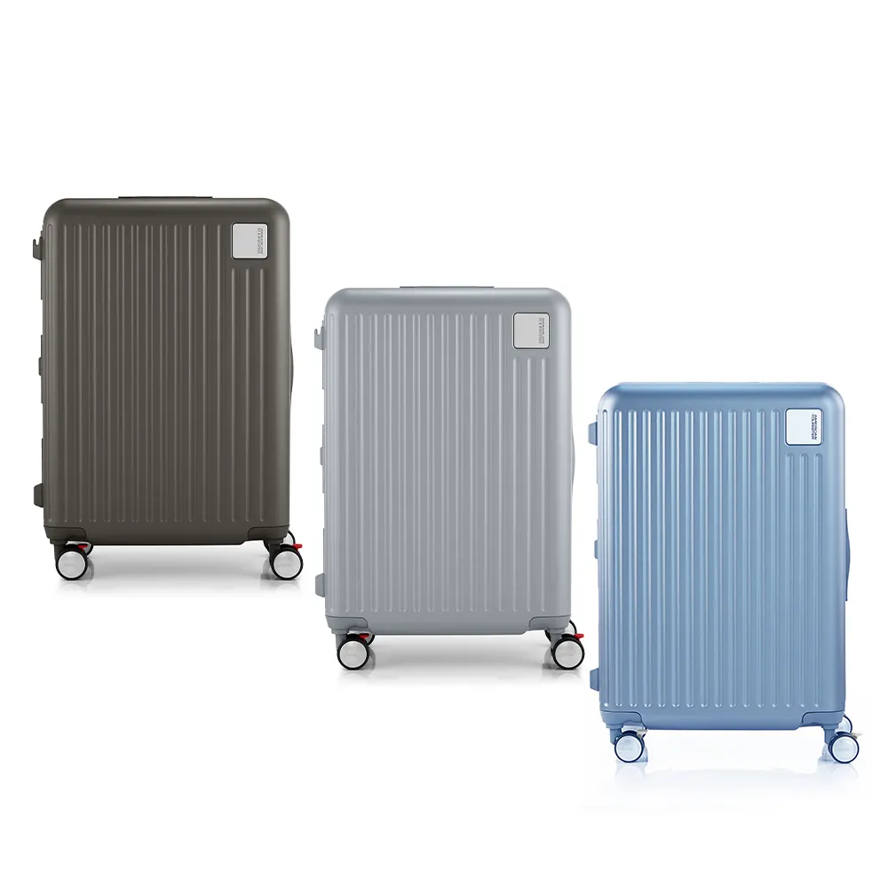 【AMERICAN TOURISTER 美國旅行者】24吋 LOCKATION 一點式扣鎖輕量注塑框箱PC煞車輪行李箱(多色可選)