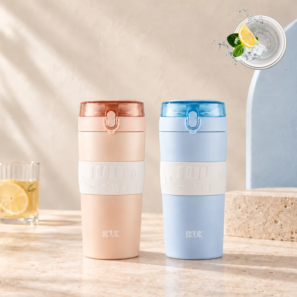 【IKUK 艾可】真陶瓷保溫杯-第二代大Q彈蓋保溫保冰杯800ml(吸管杯/保溫瓶/冰壩杯/大容量保冰杯/環保杯)