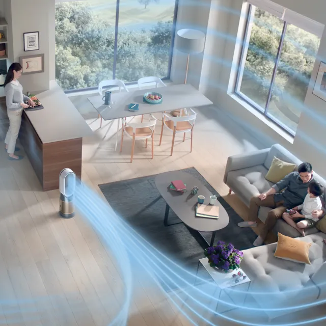 【dyson 戴森】HP12 Purifier Hot+Cool De-NOx三合一甲醛NOx偵測涼暖空氣清淨機(白金色)