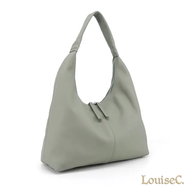 【LouiseC.】雙11 Tree House 牛皮 輕軟一體成型 三角肩背真皮包 3色 YS83368