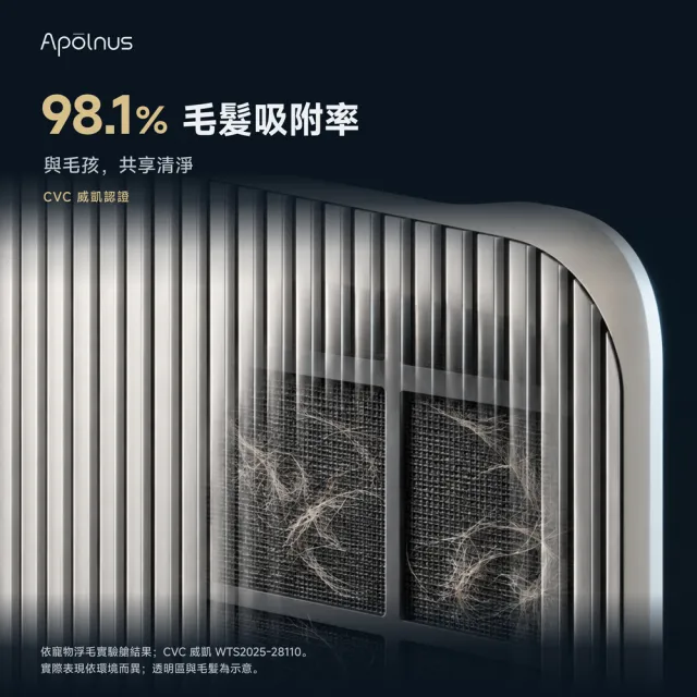【Apolnus 波那斯】買大送小 One X 無耗材奈米級空氣清淨機 - 寵物功能強化版(適用19坪/毛髮吸附)