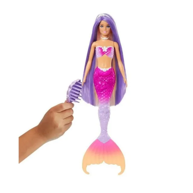 【MATTEL 美泰兒】芭比娃娃 變裝人魚公主