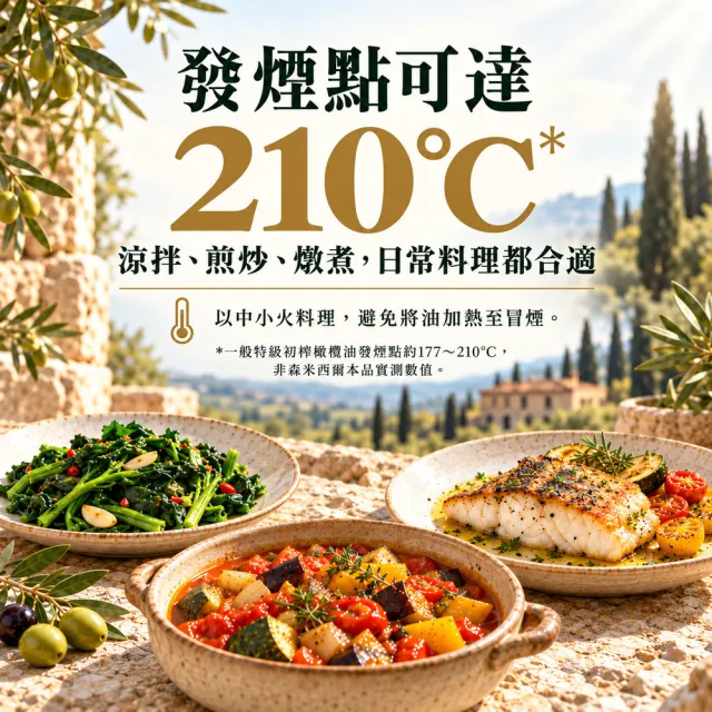 【Laudemio】森米西爾 小騎士 特級初榨橄欖油 250mlx3瓶 加贈鹽之花125g 特早摘低酸值生飲高橄欖多酚雙11