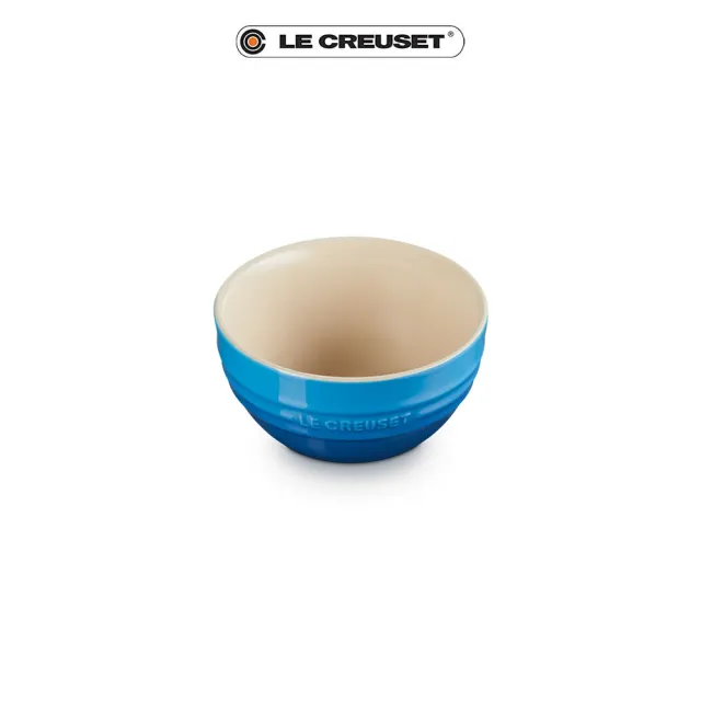 【Le Creuset】瓷器韓式飯碗(馬賽藍)