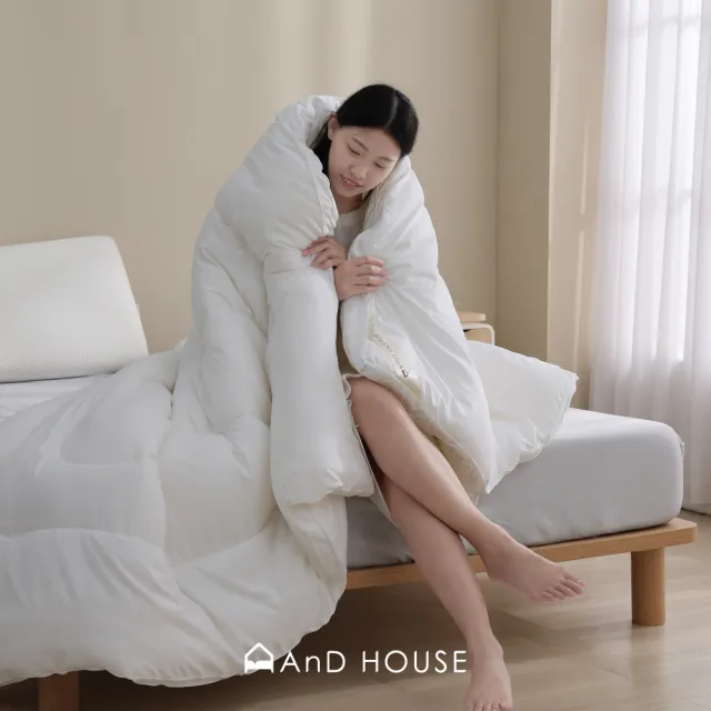 【AnD HOUSE 安庭家居】羊毛被-雙人6x7尺(保暖/蓬鬆/抑菌/冬被)