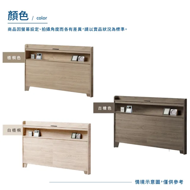 【A FACTORY 傢俱工場】直樹 日系美型 雙人5尺機能床頭片/床頭/床片/床頭板