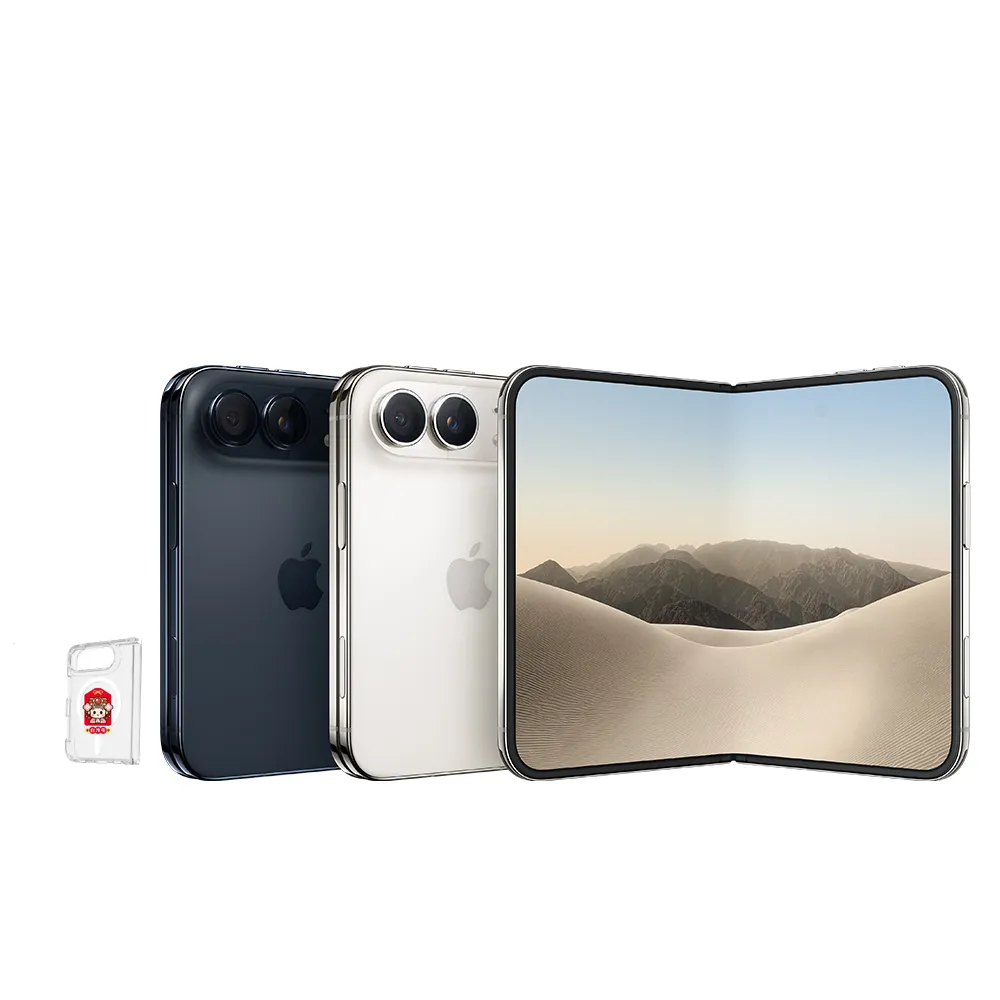 【Apple】iPhone Duo(512G/7.6吋)(白沙屯透明防摔殼組)