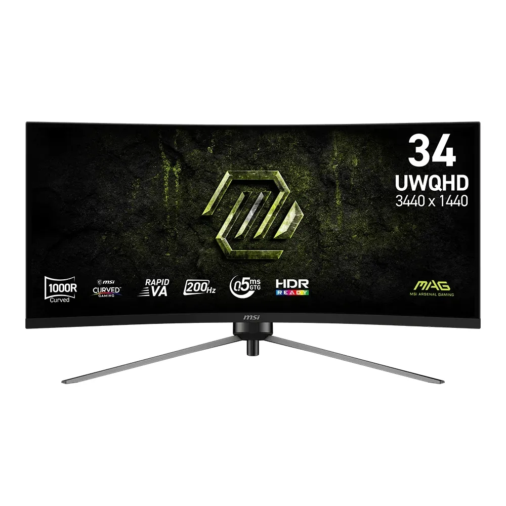 【MSI 微星】MAG 345CQRF E20 34型 VA UWQHD 200Hz 電競曲面螢幕(Adaptive Sync/1000R)