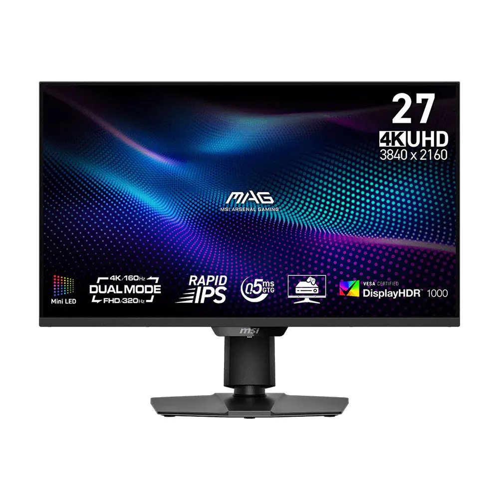 【MSI 微星】MAG 274UPDF E16M 平面電競螢幕-27型/4K/HDR/160Hz/0.5ms/IPS