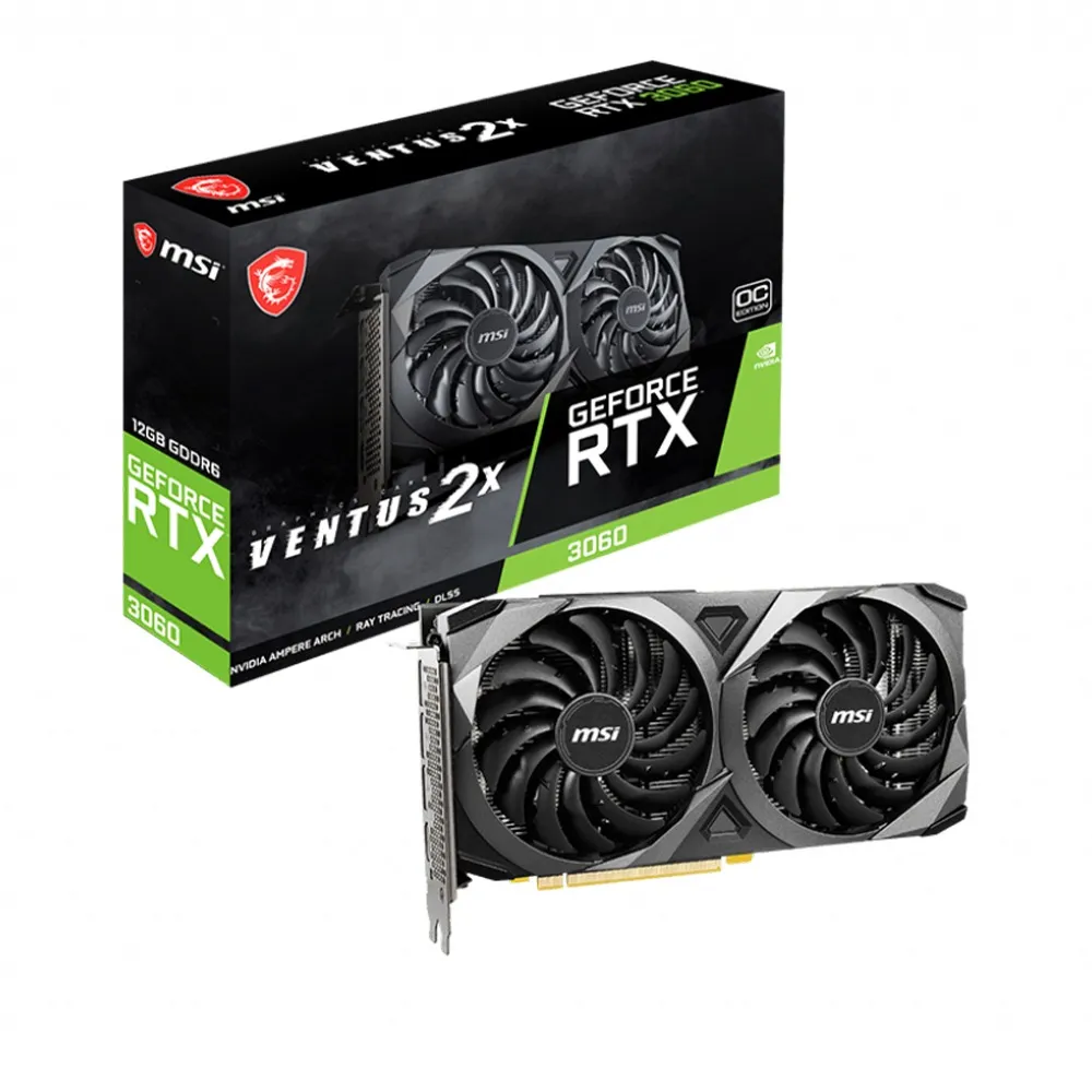 【MSI 微星】GeForce RTX 3060 VENTUS 2X 12G OC 顯示卡