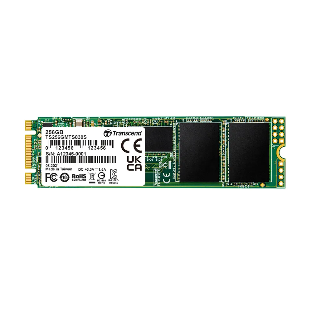 【Transcend 創見】MTS830S 256GB M.2 2280 SATA III SSD固態硬碟(TS256GMTS830S 新舊包裝隨機出貨)