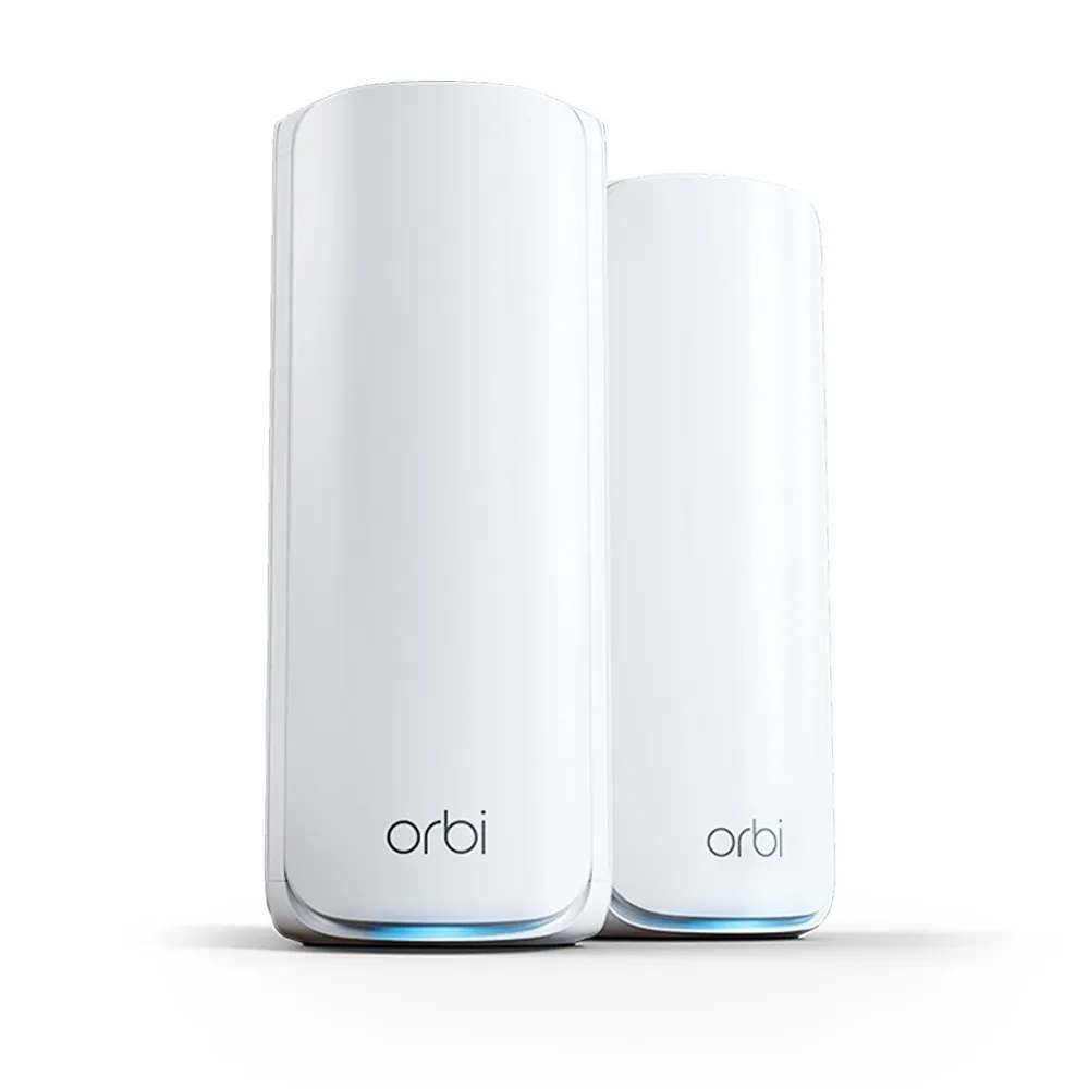 【NETGEAR】2入 ★ WiFi 7 三頻 BE11000 Mesh 1.5GHz四核 + 2GB RAM 路由器/分享器(Orbi RBE772v2)