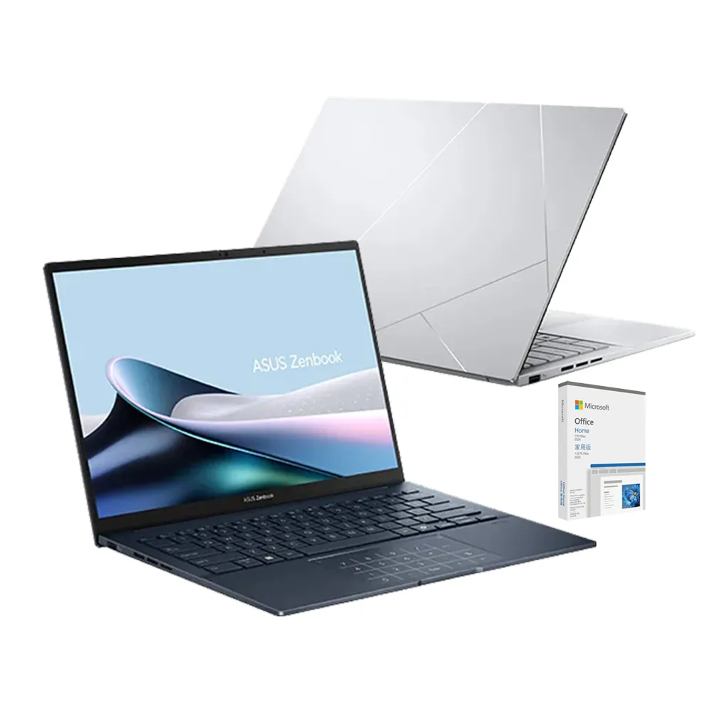 【ASUS 華碩】Office2024組★14吋Ultra7輕薄AI筆電(ZenBook UX3405CA/Ultra7-255H/16G/512G/W11/EVO/OLED)