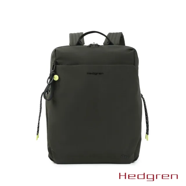 【Hedgren】STRING系列 HSTG03 AKIRA款式 14吋 後背包 黑色/墨綠色
