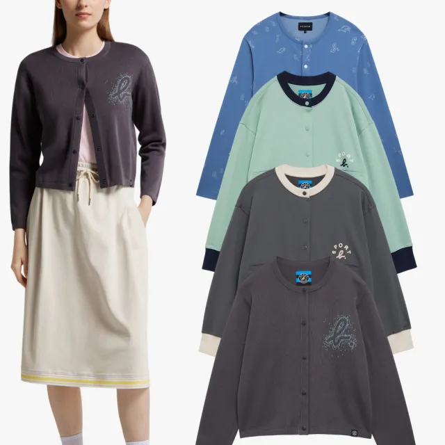 【agnes b.】Sport b. 女裝 恐龍logo開襟外套 多款任選