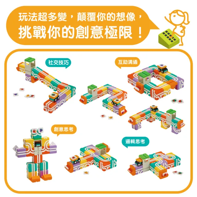 【Qbi 塊樂方程式】2歲｜小小送貨員：任務學習組(Qbi)