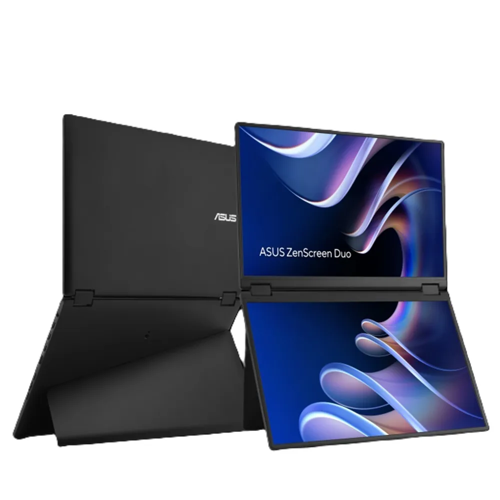 【ASUS 華碩】ZenScreen Duo MB14FCD 14型 16:10 WUXGA 360° 可摺疊可攜式雙螢幕(Type-C/mini-HDMI)