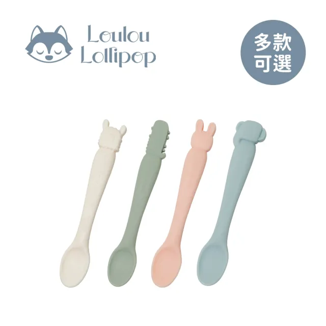 【Loulou lollipop】動物造型 矽膠餵食湯匙(多款可選)
