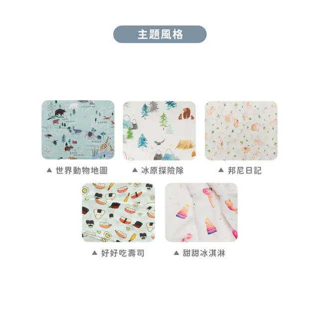 【Loulou lollipop】竹纖維透氣包巾 主題系列(多款任選)