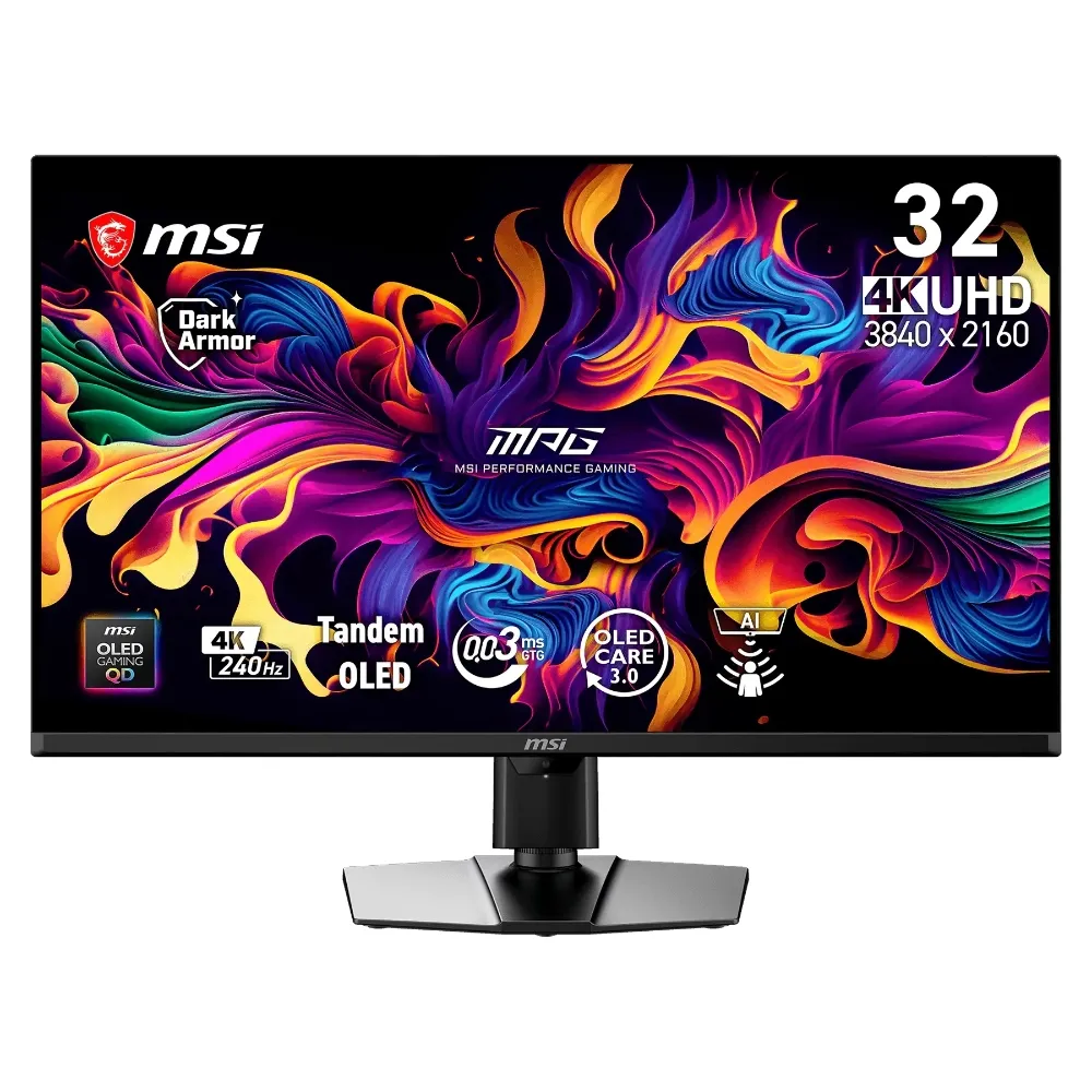 【MSI 微星】MPG 322UR QD-OLED X24 32型 UHD 240Hz 4K 電競顯示器(0.03ms/ClearMR 13000)