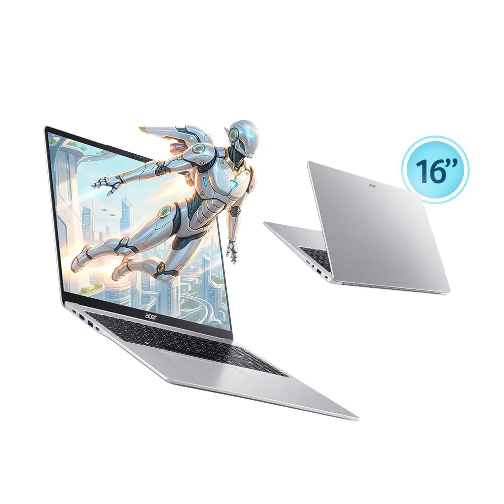 【Acer 宏碁】16吋Ryzen AI 7文書筆電(Aspire Lite/AL16-63P-R21S/R7-345/16G/512G/W11)
