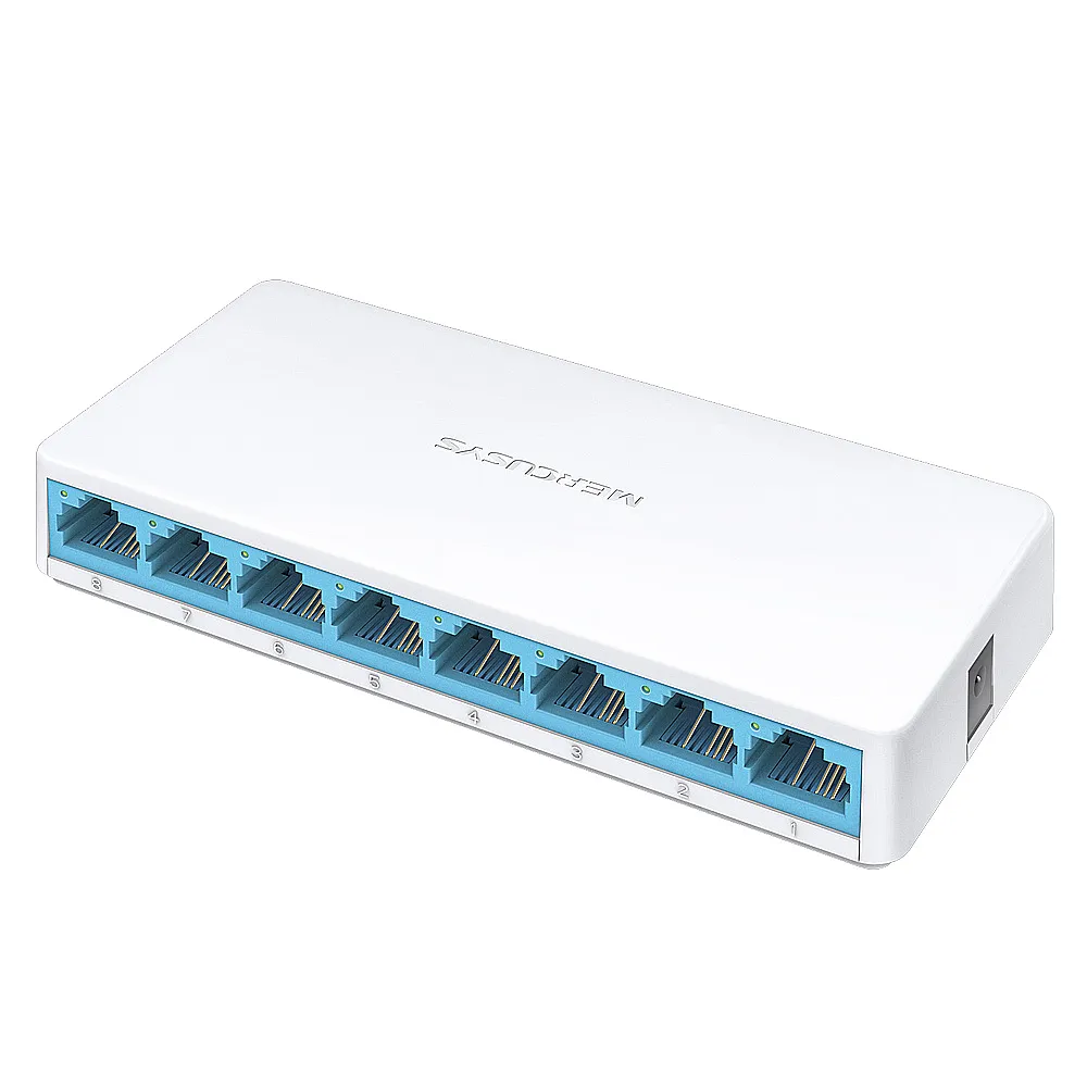 【Mercusys 水星】8埠 port 10/100Mbps 桌上型 簡易型乙太網路交換器 隨插即用 switch hub(MS108)
