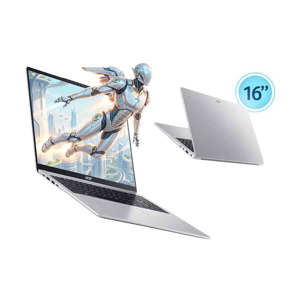 【Acer 宏碁】送羅技滑鼠★16吋Ryzen AI 5文書筆電(Aspire Lite/AL16-63P-R7AF/R5-330/16G/512G/W11)