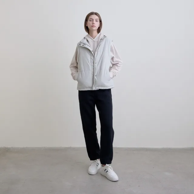 【GIORDANO 佐丹奴】男女裝簡約素色內刷毛束口褲(多色任選)