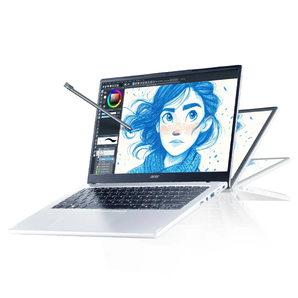 【Acer】筆電包/羅技鼠★14吋Ryzen AI 5 AI觸控翻轉筆電(Aspire Spin/ASP14-61N-R0ZS/R5-330/16G/512G/W11)