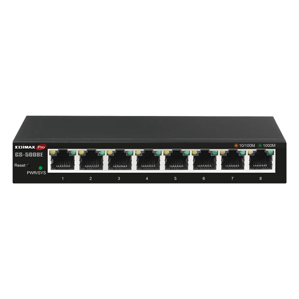【EDIMAX 訊舟】昌運監視器 GS-5008E MIT 8埠 Gigabit 智慧型網路交換器
