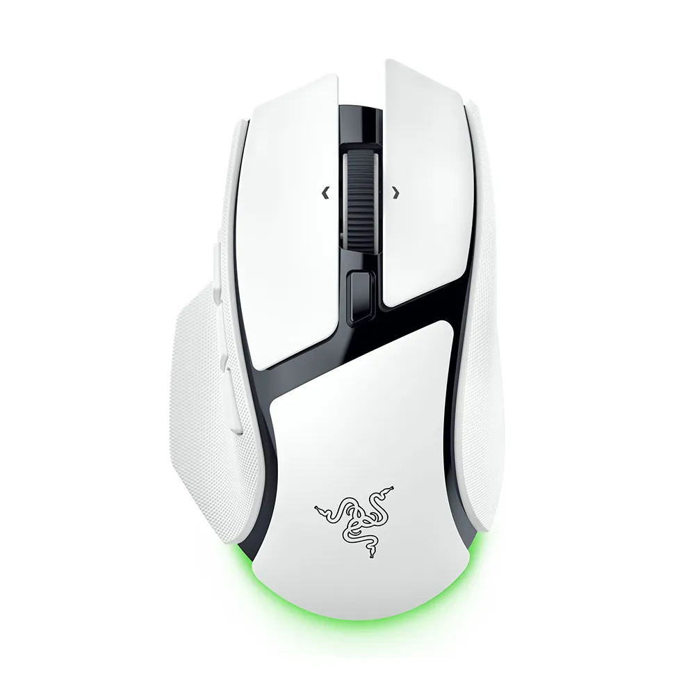 【Razer 雷蛇】巴塞利斯蛇 Basilisk V4 HyperSpeed 速度版 無線電競滑鼠 - 白色 (RZ01-05680200-R3M1)