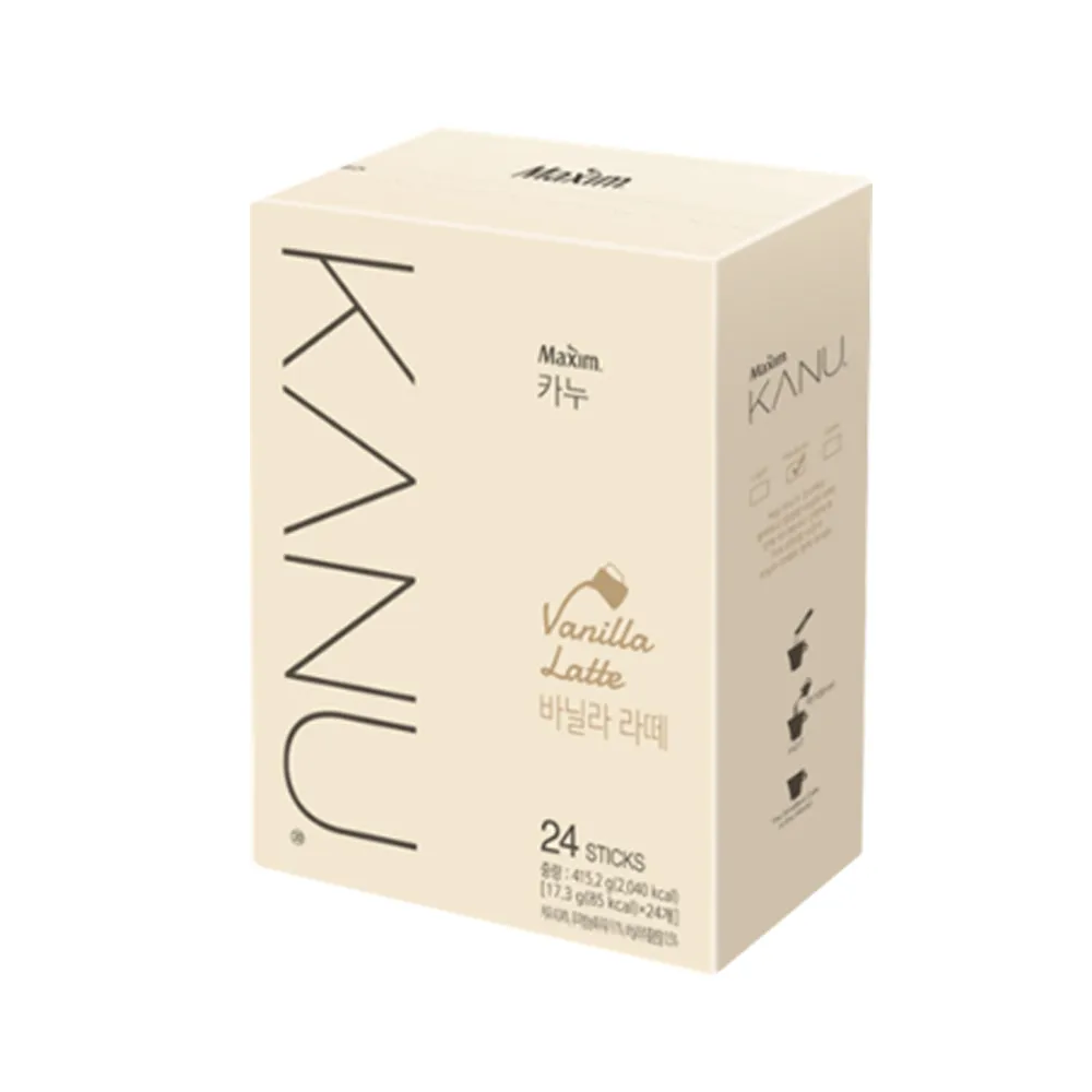 【Maxim】KANU 香草拿鐵咖啡(17.3g×24入/盒)