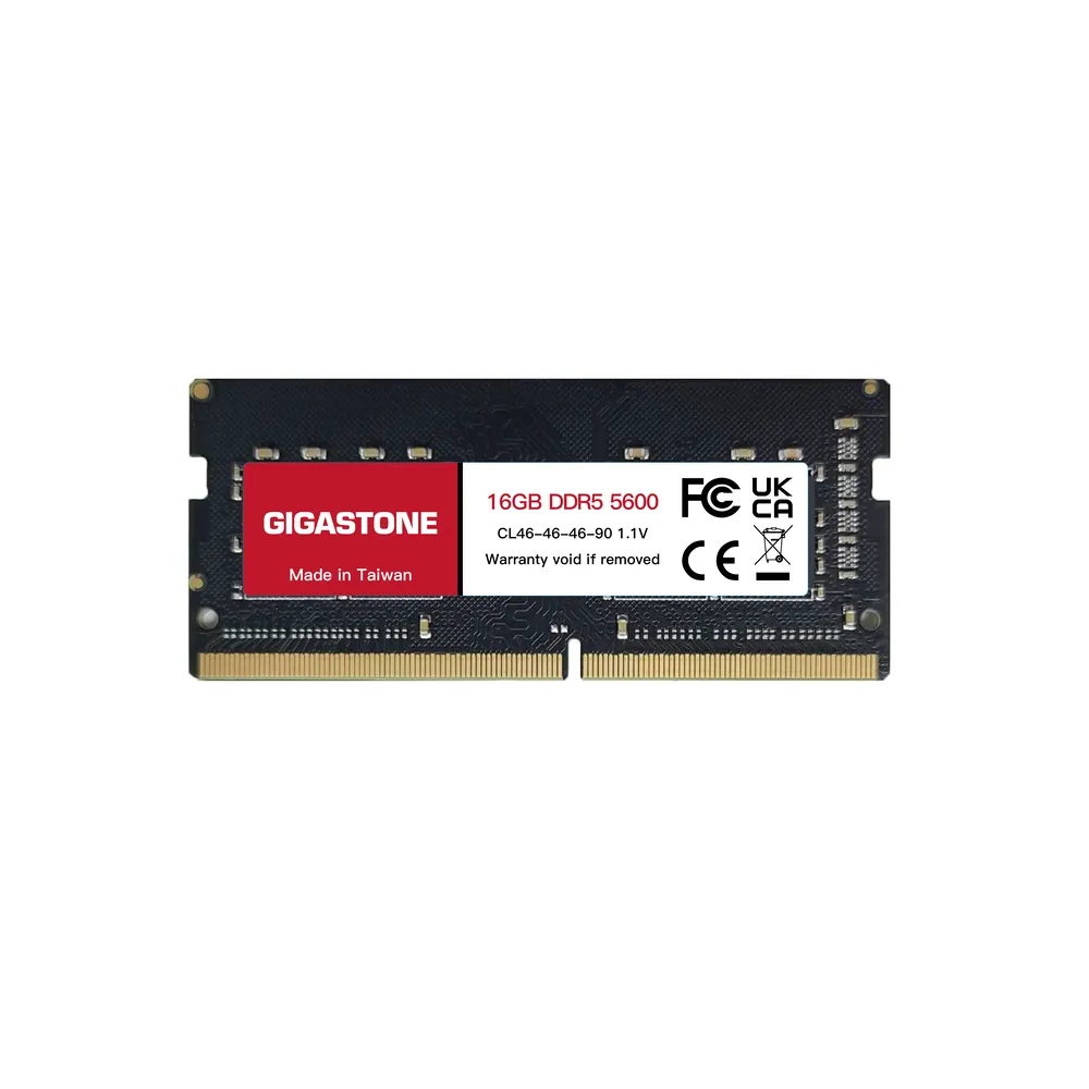 【GIGASTONE 立達】DDR5 5600MHz 16GB 筆記型記憶體單入(NB專用)
