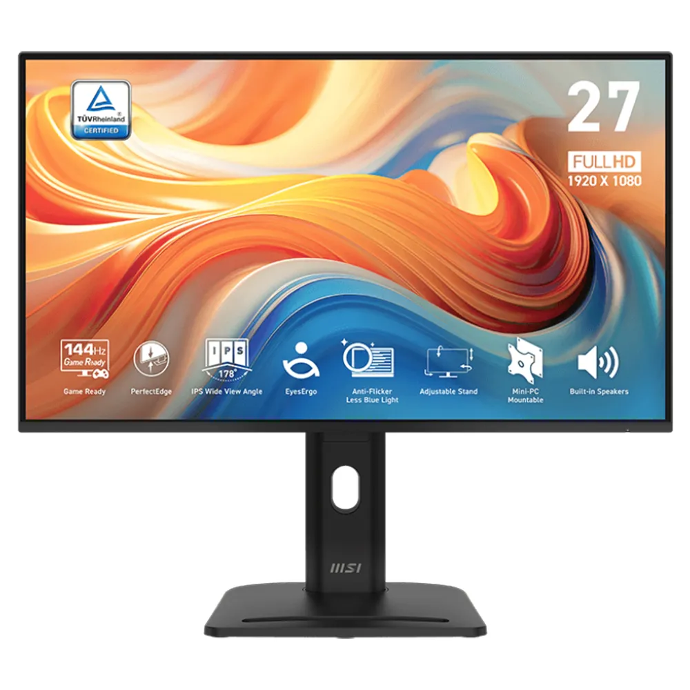 【MSI 微星】PRO MP275PG E14 27型 IPS 144Hz 護眼商用螢幕 (FHD/1ms MPRT/Adaptive-Sync)