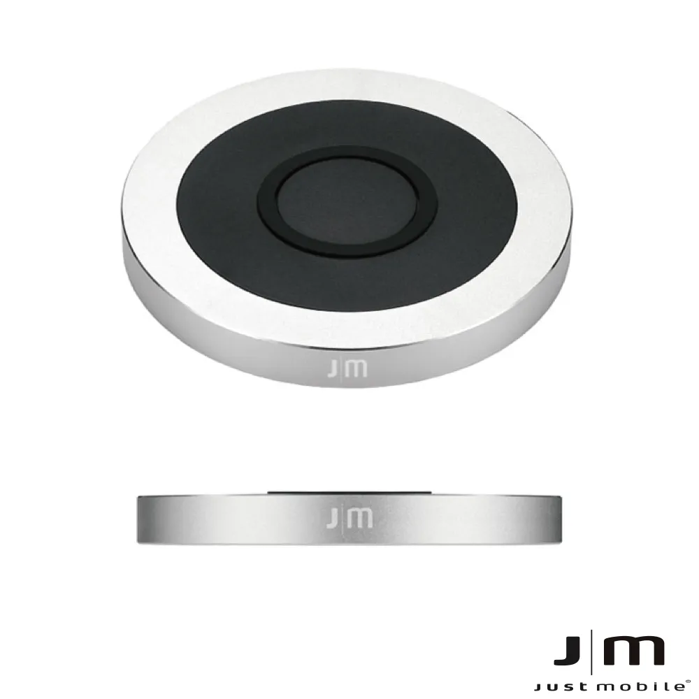 【Just Mobile】10W 鋁質快充無線充電盤+快充頭AluBase Wireless(無線充電盤)