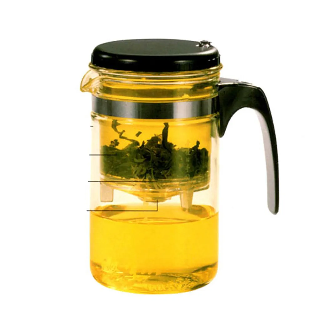 【臺灣製】飄逸杯-1000ml-下杯耐熱玻璃(泡茶壺)