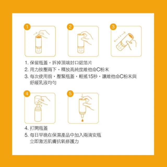 【CLINIQUE 倩碧】鮮萃瞬效安瓶高純度維他命C 10%8.5mlx4(10% 維他命C  瞬間注入亮白年輕)