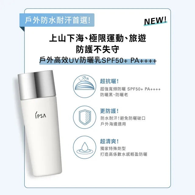 【IPSA 茵芙莎】官方直營 戶外高效UV防曬乳30ml
