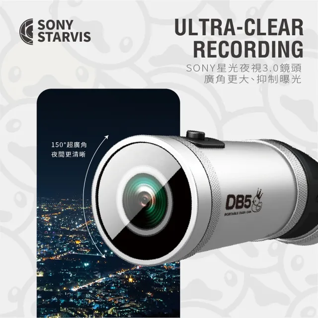 【LOOKING 錄得清】不帶記憶卡版本 DB5S 2025最新前後雙錄機車行車記錄器(前2K 機車行車紀錄器)