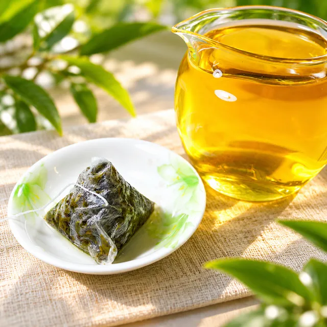 【龍源茶品】杉林溪四季春綠茶三角立體茶包 15包組(3g/包-共45g；無烘焙；無發酵；綠茶茶包)